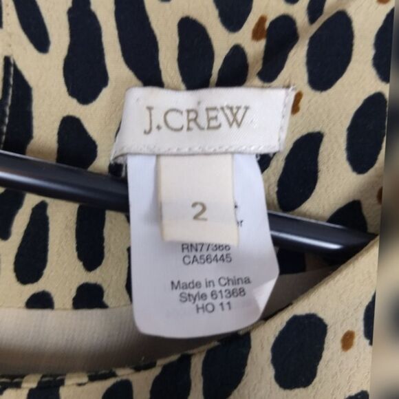 J. Crew Jules dress in wildcat Long Sleeves size 2 - Picture 5 of 10